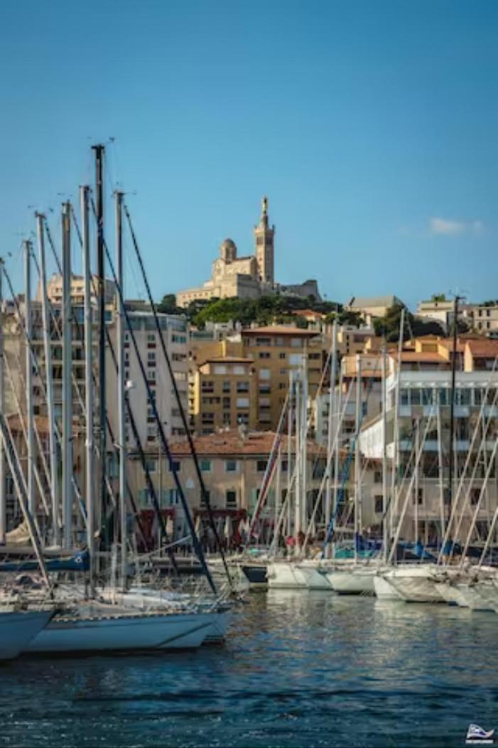 Vue Mer Plage Catalans Vieux Port Clim - 2 Chambres Марсель Экстерьер фото